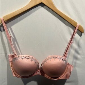 Victoria's Secret Pink Bra with Rhinestone Accents